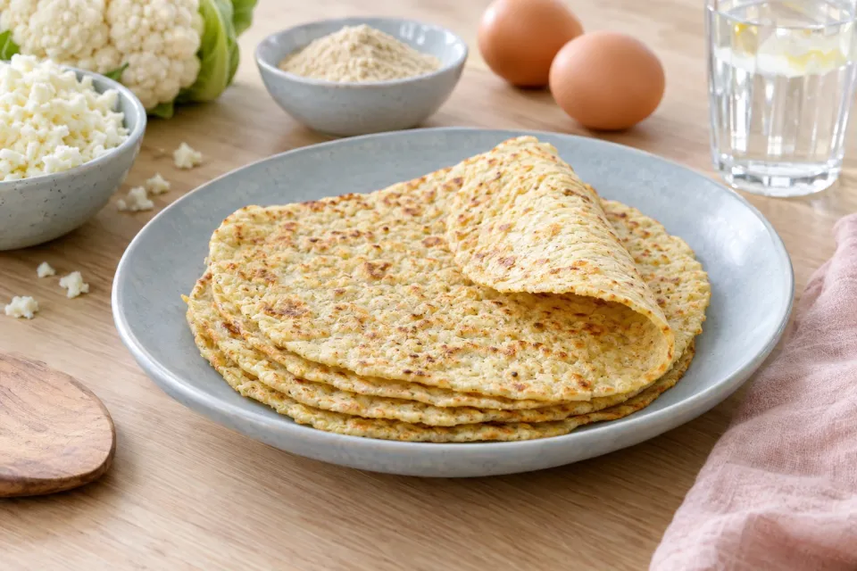 Low Carb Cauliflower Tortillas