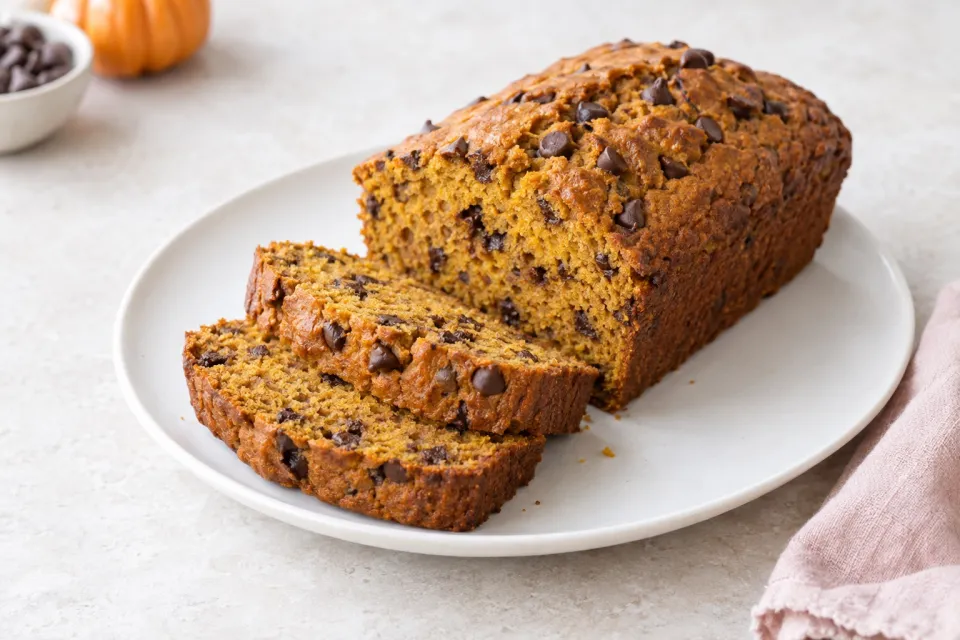 Pumpkin Chocolate Chip Bread