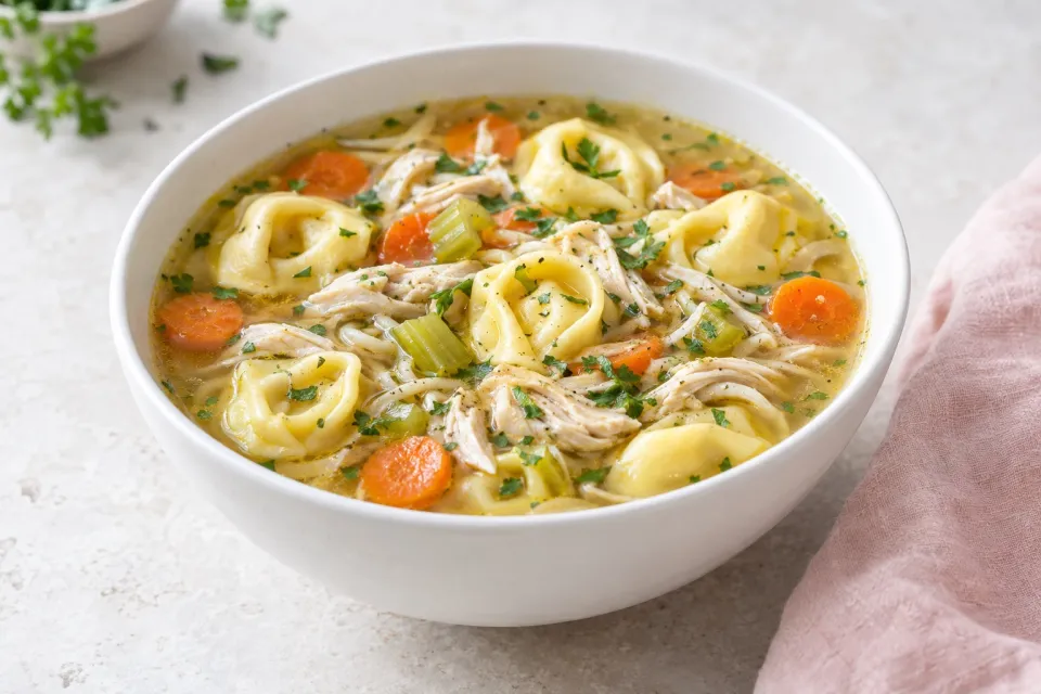 Tortellini Chicken Noodle Soup