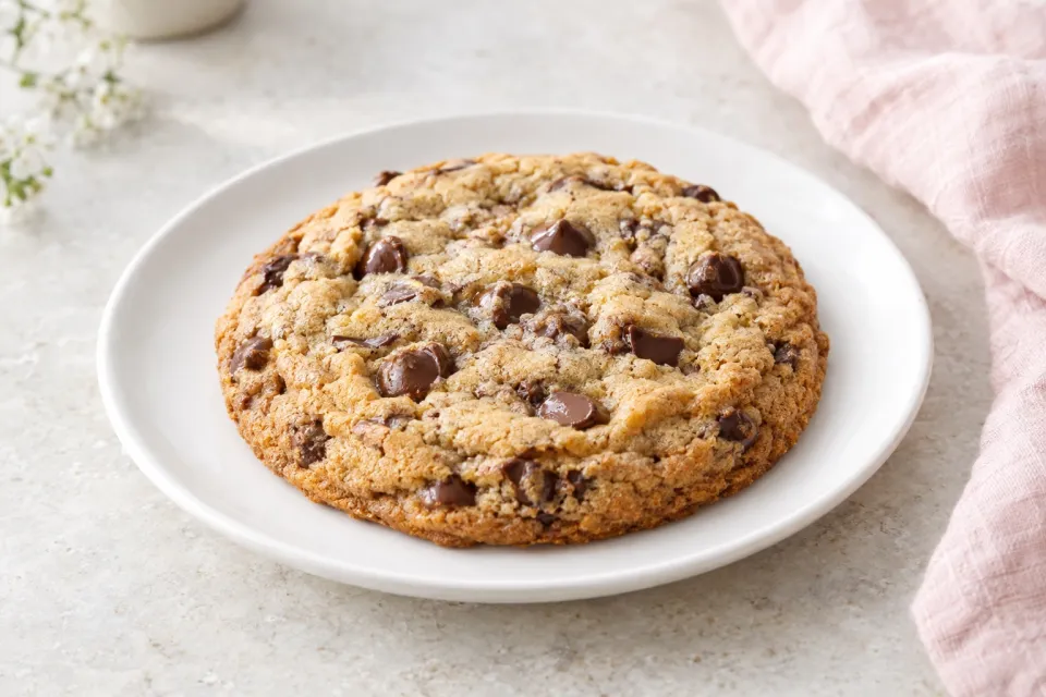 Recipe for One Big Chocolate Chip Cookie
