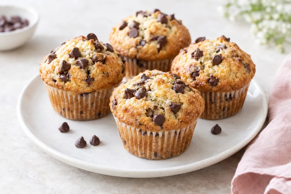 Bakery Style Chocolate Chip Muffins