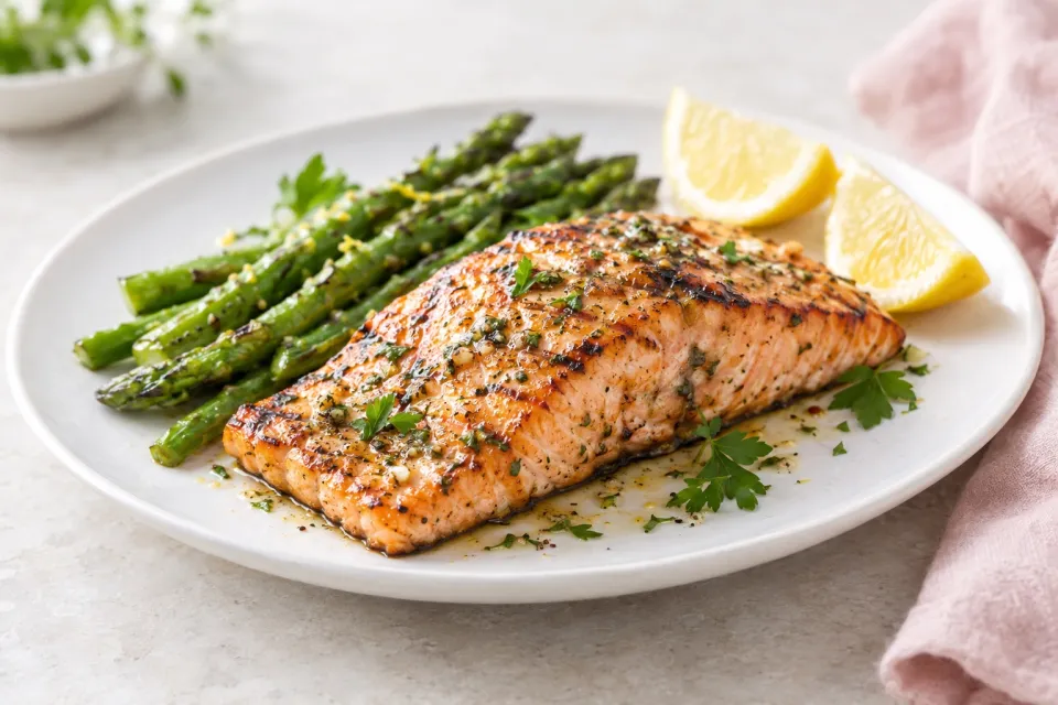 5 Ingredient Marinated Grilled Salmon