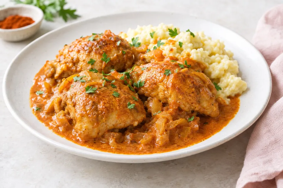 Easy 4-Ingredient Chicken Paprikash