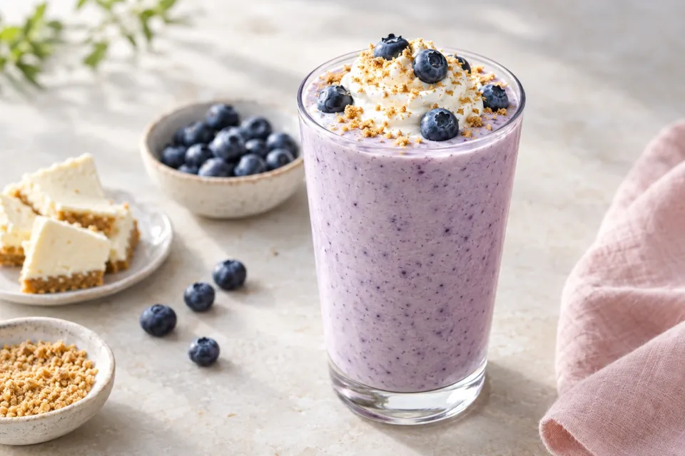 Blueberry Cheesecake Protein Shake
