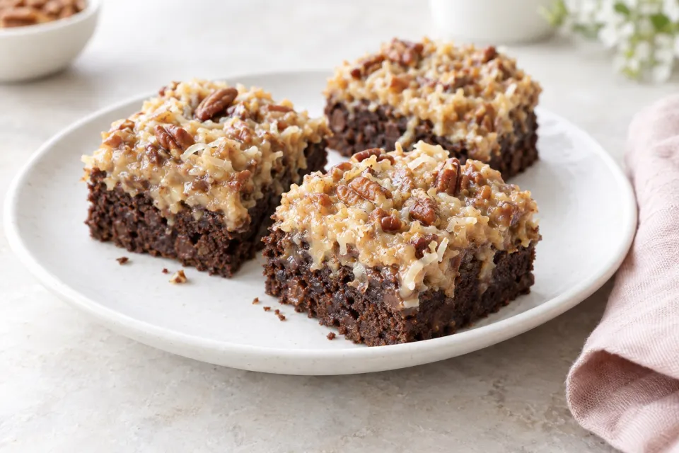 German Chocolate Brownies