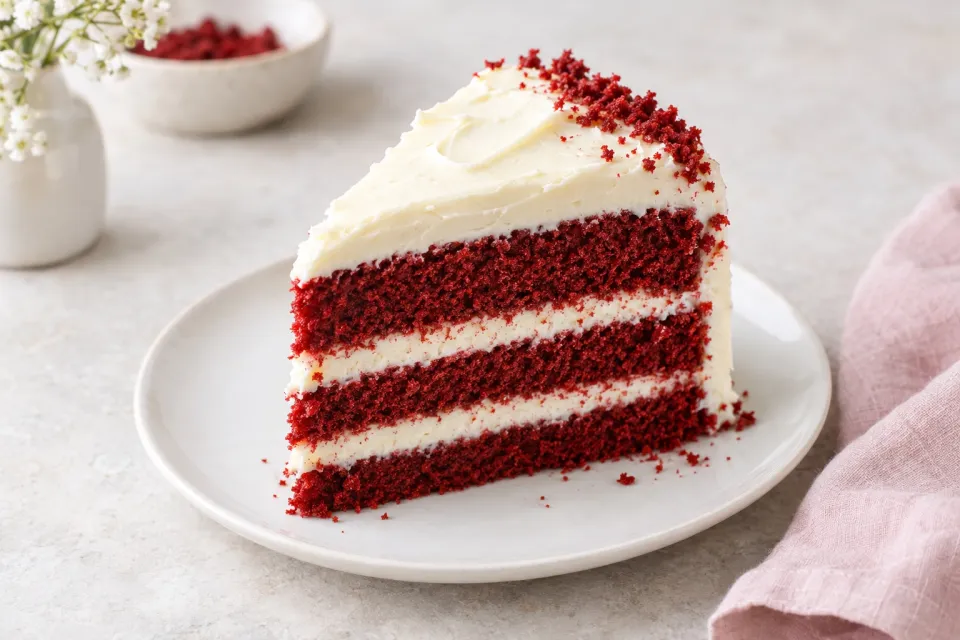 Red Velvet Cake with Cream Cheese Frosting