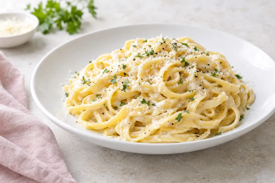 Light Fettuccine Alfredo