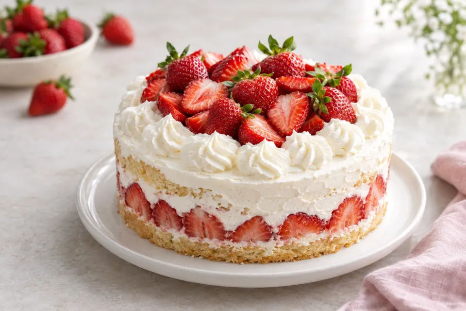 Fresh Strawberry Cake