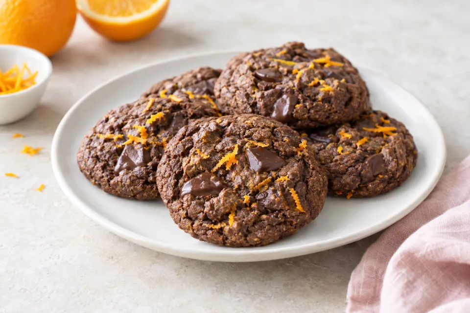 Chewy Chocolate Orange Cookies