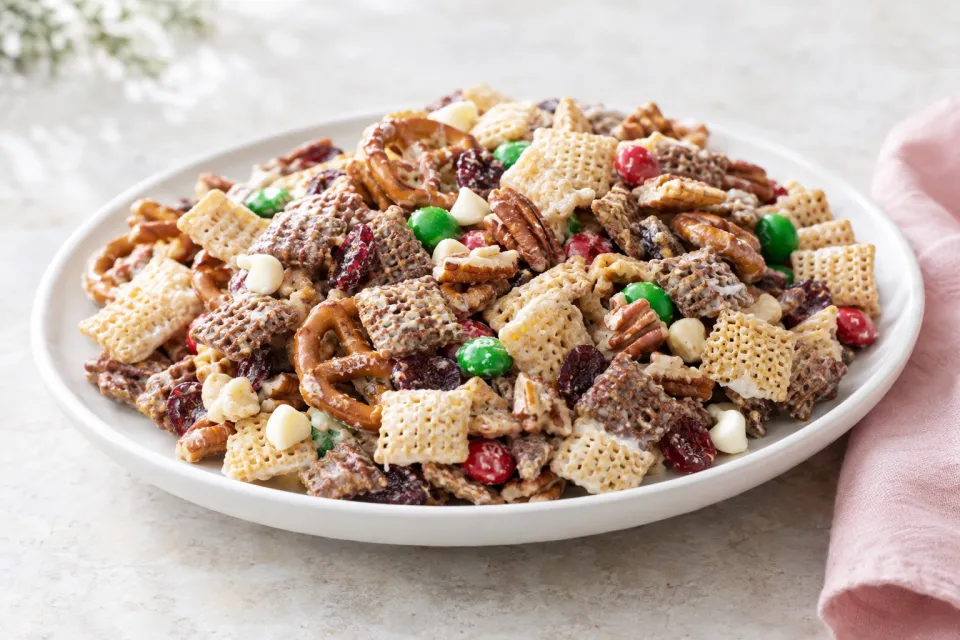 Sweet Holiday Chex Mix