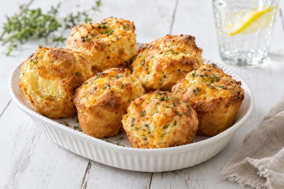 Cheesy Herbed Popovers