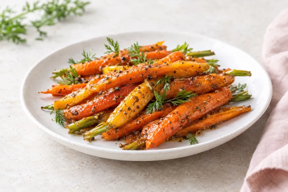 Quatre &Eacutepices Glazed Carrots
