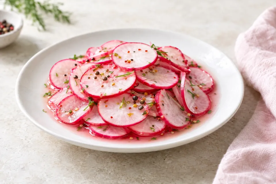 Quick Pickled Radishes