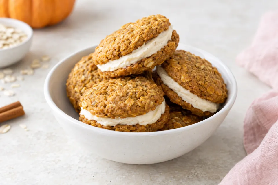 Pumpkin Oatmeal Cream Pies
