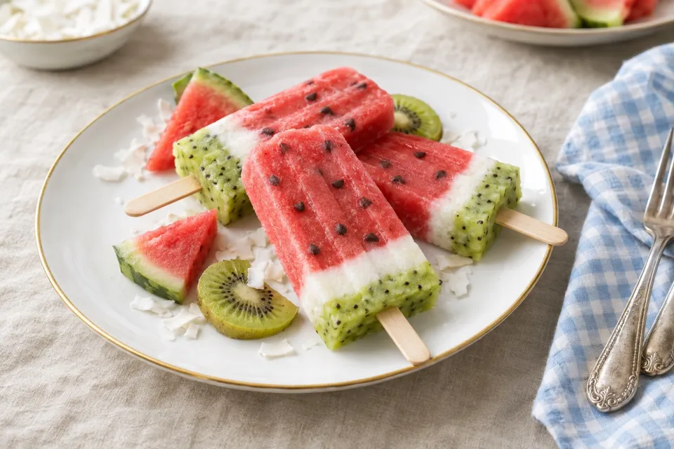 Watermelon Popsicles