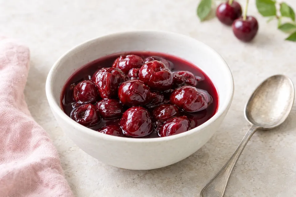 Cherries in Red Wine Syrup