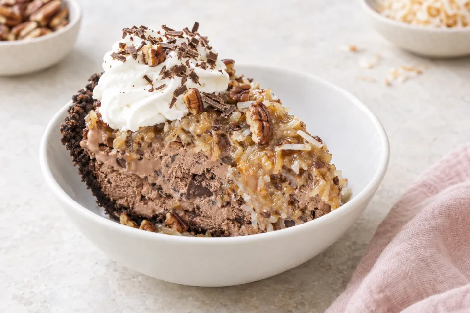 German Chocolate Ice Cream Pie
