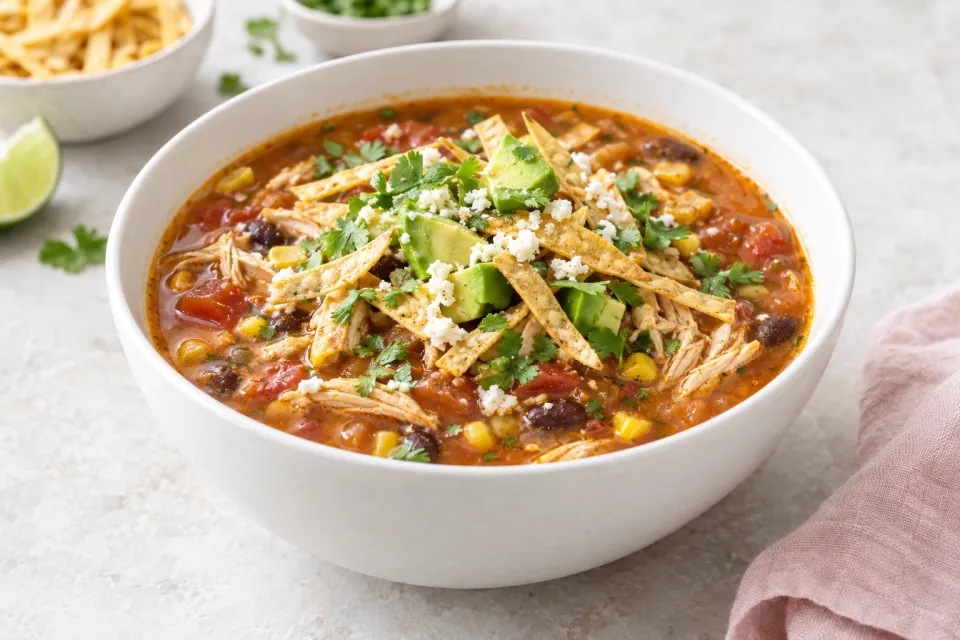 Easy Chicken Tortilla Soup
