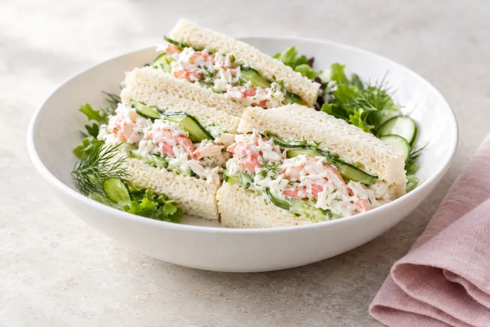 Crab and Cucumber Salad Sandwiches
