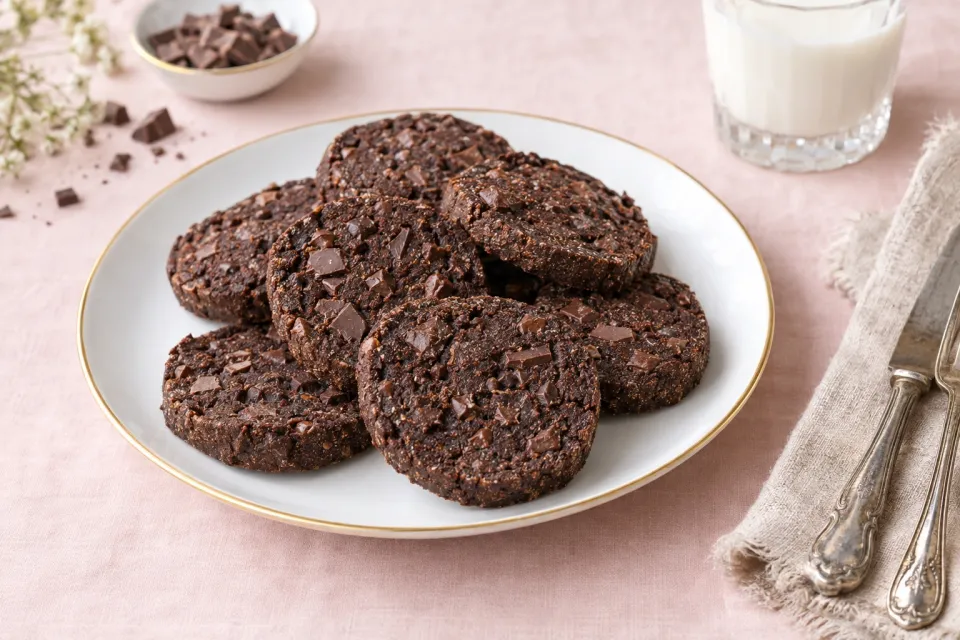 Double Chocolate Rye Blackout Cookies