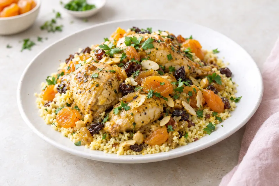 Chicken Couscous with Dried Fruit