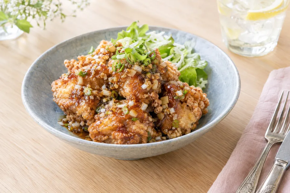 Karaage with Yurinchi Tare