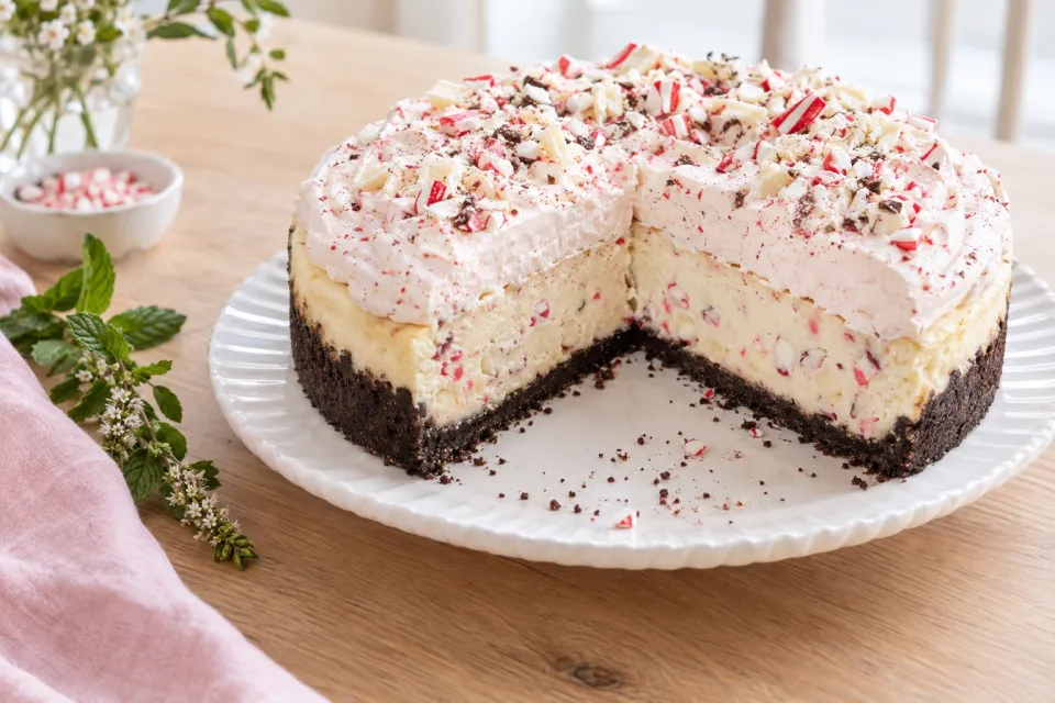 Peppermint Bark Cheesecake