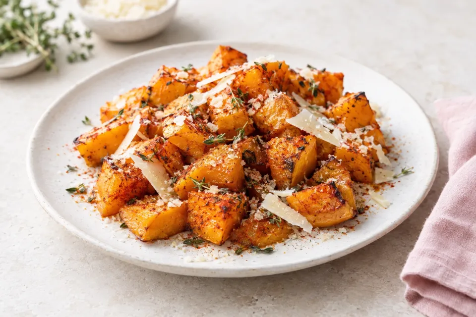 Roasted Squash with Pimentón and Manchego Cheese