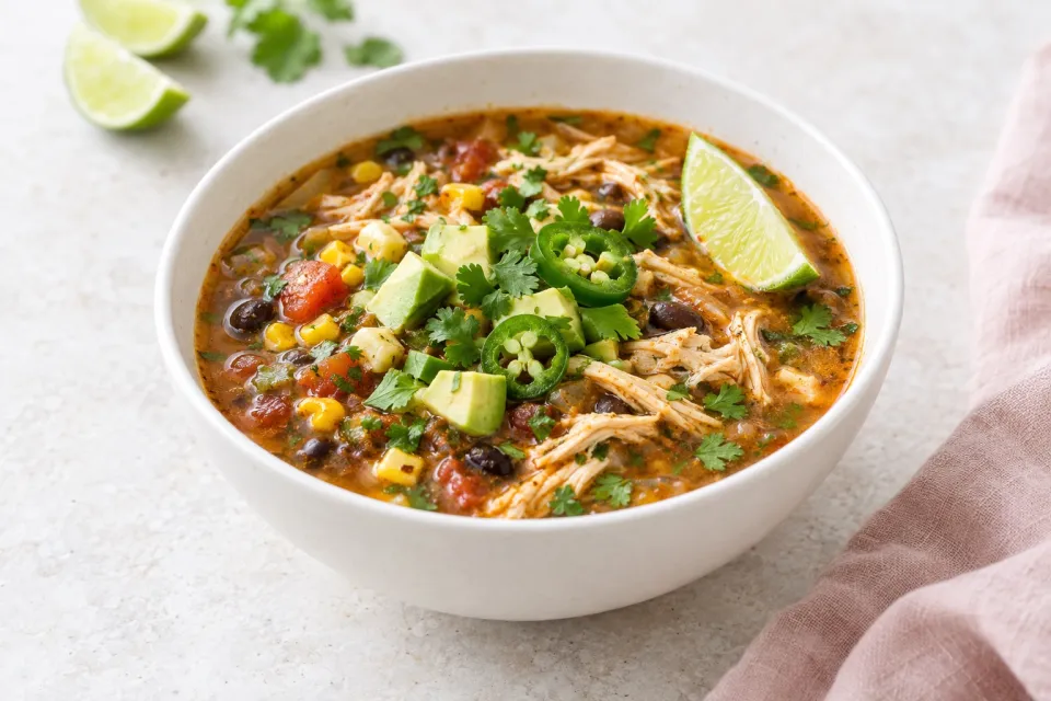 Tex-Mex Chile-Lime Chicken Soup