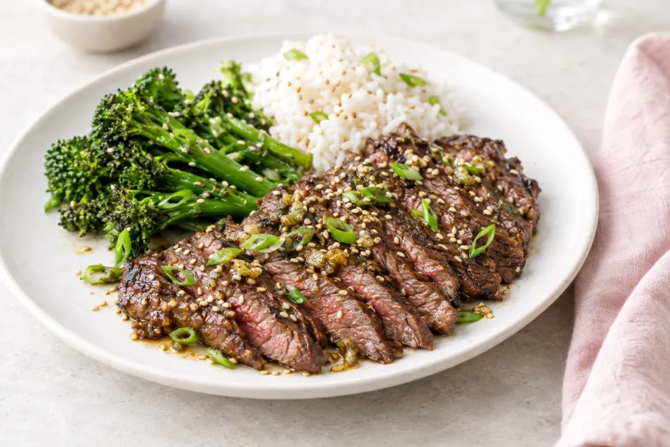 Sesame-Ginger Flap Steak