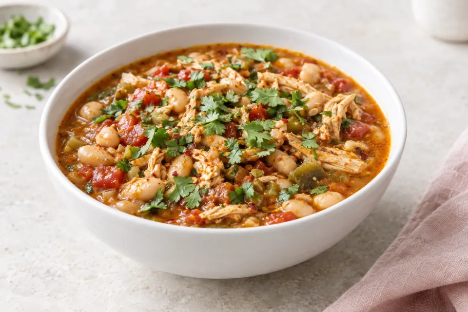 Spicy Chicken & White Bean Chili