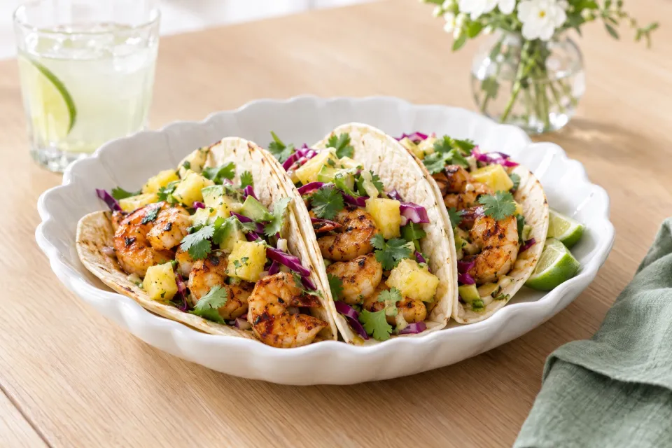 Tex-Mex Grilled Shrimp Tacos