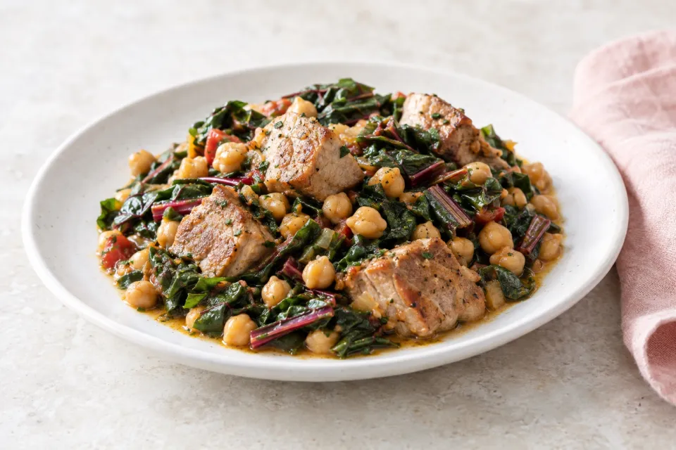 Chickpea Chard Pork