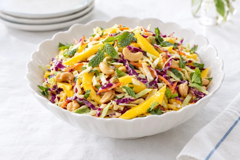 Mango Slaw with Cashews and Mint