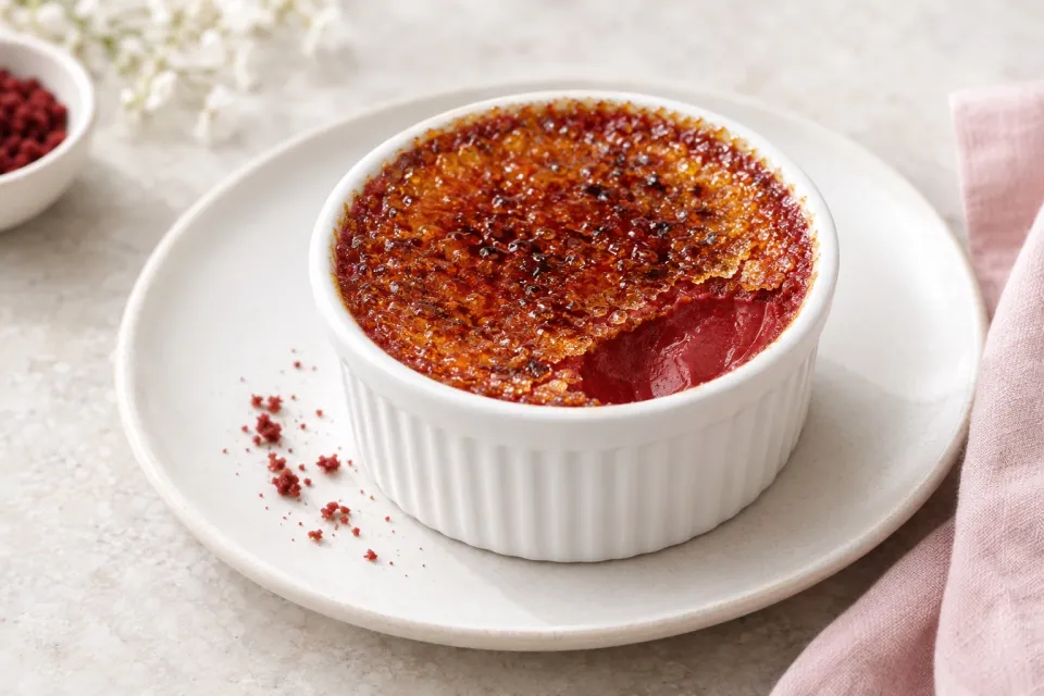 Red Velvet Creme Brulee