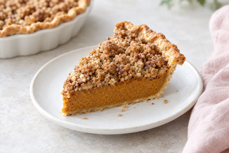Streusel Pumpkin Pie