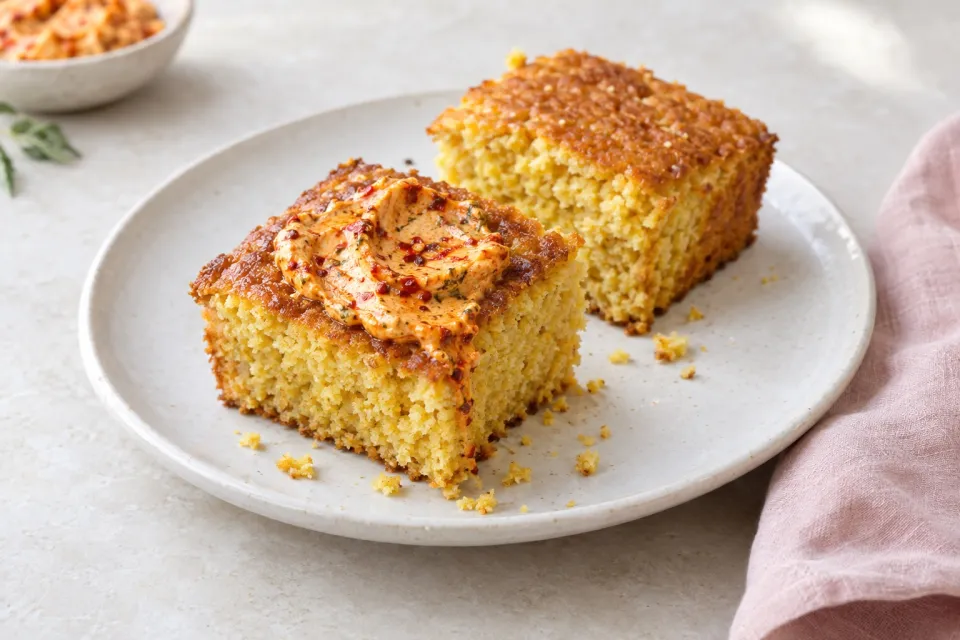 Cornbread with Harissa Butter
