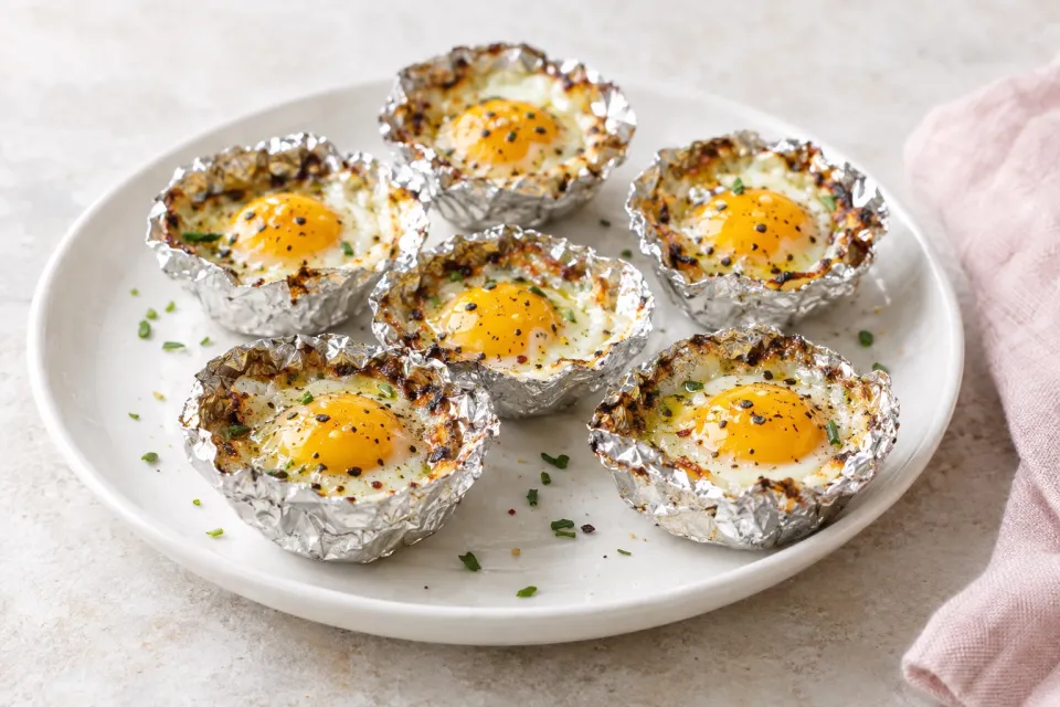 Grilled Quail Eggs