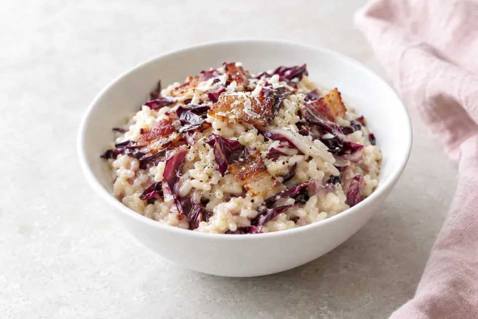 Bacon and Radicchio Risotto