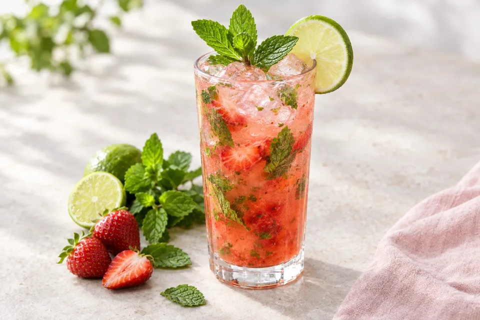 Strawberry Mojito Mocktail
