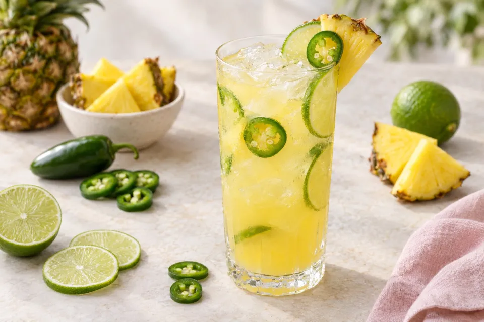 Pineapple Jalapeño Margarita Mocktail