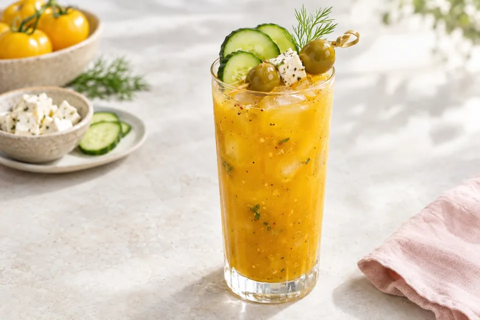 Yellow Tomato Bloody Mary Mocktail