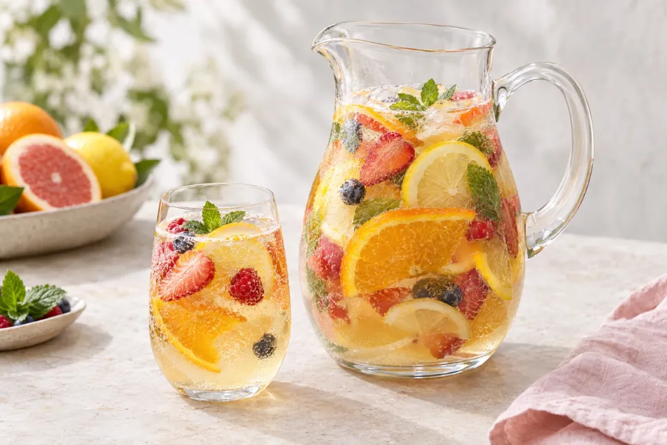 Sparkling Citrus Sangria Mocktail