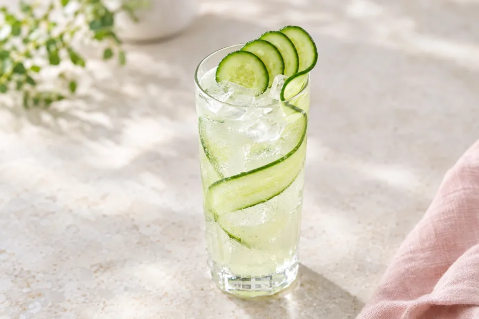 Cucumber Gin Fizz Mocktail
