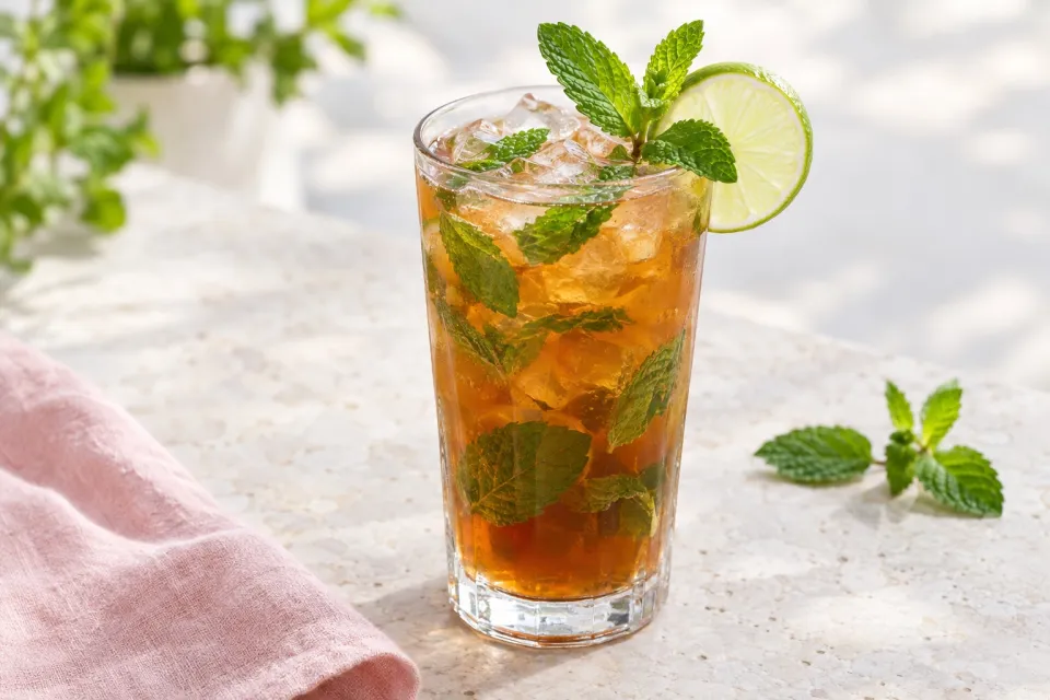 Black Tea Mojito Mocktail