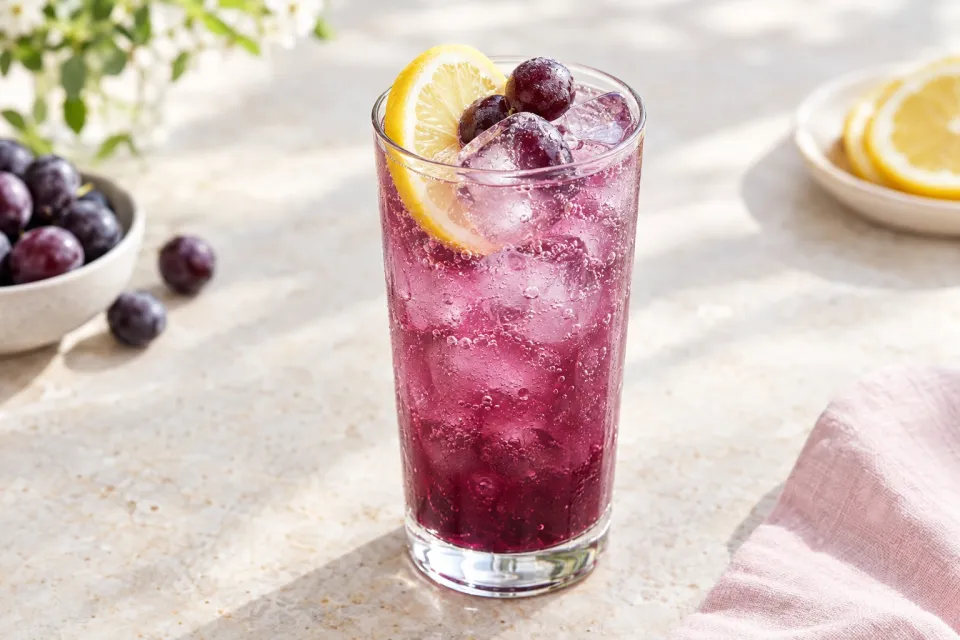 Concord Grape Soda Mocktail