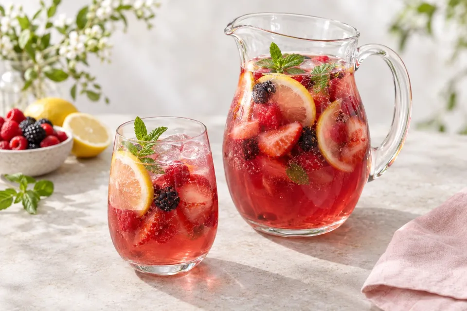 Kir Royale Sangria Mocktail
