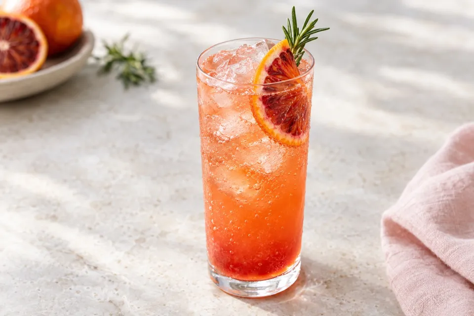 Blood Orange Sparkler Mocktail