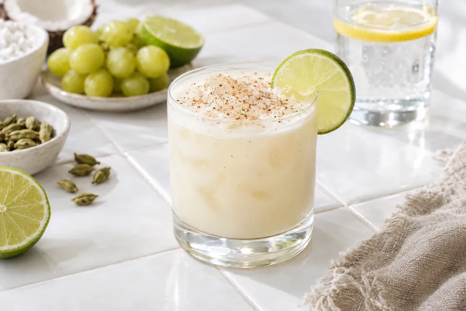 Coconut Cardamom Tonic Mocktail