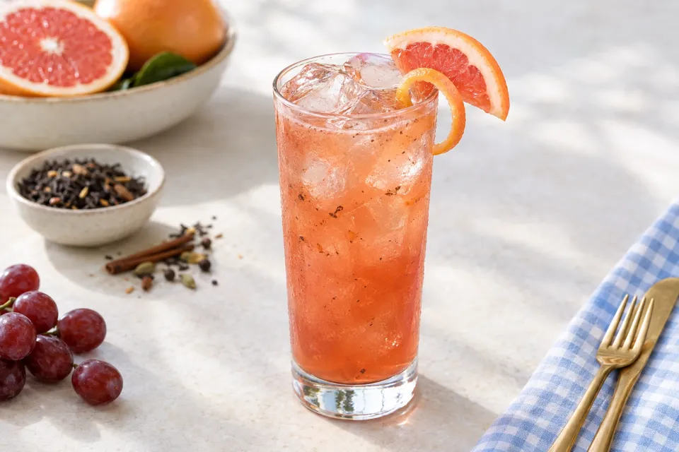Maple Pink Grapefruit Mocktail